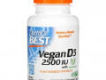 Doctor's Best, веганский витамин D3 с Vitashine D3, 2500 МЕ, 60 вегетарианских капсул