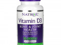 Natrol, витамин D3, здоровье костей и суставов, максимальная сила действия, 10 000 МЕ, 60 таблеток