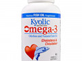Kyolic, Aged Garlic Extract, выдержанный экстракт чеснока, с омега-3, улучшение холестеринового баланса и кровообращения, 90 капсул с омега-3