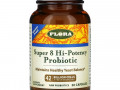 Flora, Super 8, высокоэффективный пробиотик, 42 млрд клеток, 30 капсул