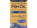 Wiley's Finest, рыбий жир диких аляскинских рыб, максимальное содержание ЭПК, 1250 мг, 120 рыбных капсул
