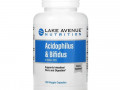 Lake Avenue Nutrition, Acidophilus и Bifidus, смесь пробиотиков, 8 млрд КОЕ, 180 растительных капсул