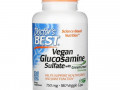 Doctor's Best, веганский глюкозамин сульфат с глюкозамином GreenGrown, 750 мг, 180 вегетарианских капсул