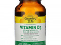 Country Life, Vitamin D3, High Potency, 250 mcg (10,000 IU), 200 Softgels