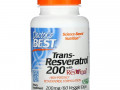Doctor's Best, транс-ресвератрол 200 с Resvinol, 200 мг, 60 вегетарианских капсул