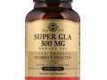 Solgar, Супер ГЛК, масло огуречника, здоровье женщин, 300 мг, 60 мягких желатиновых капсул