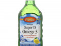 Carlson Labs, Norwegian Super D Omega-3 с натуральным вкусом лимона, 250 мл (8,4 жидких унции)