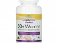 Super Nutrition, SimplyOne, мультивитамины и полезные травы для женщин старше 50 лет, вкус лесных ягод, 90 жевательных таблеток