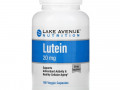 Lake Avenue Nutrition, лютеин, 20 мг, 180 растительных капсул
