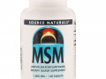Source Naturals, МСМ (метилсульфонилметан), 1000 мг, 120 таблеток