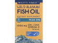 Wiley's Finest, жир диких аляскинских рыб, Peak ЭПК, 1000 мг, 30 рыбных капсул