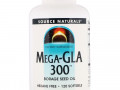 Source Naturals, Mega-GLA 300, 120 мягких таблеток