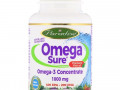 Paradise Herbs, Omega Sure, Omega-3 Premium Fish Oil, 1,000 mg, 30 Pesco Vegetarian Softgels