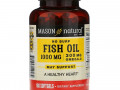 Mason Natural, No Burp Fish Oil, 1,000 mg, 180 Softgels
