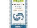 Enzymatic Therapy, Eskimo-3, натуральный стабильный рыбий жир, 225 капсул