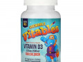 Vitables, жевательный витамин D3 для детей, со вкусом черешни, 12,5 мкг (500 МЕ), 90 вегетарианских таблеток