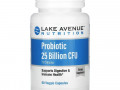 Lake Avenue Nutrition, пробиотики, смесь из 10 штаммов, 25 млрд КОЕ, 60 растительных капсул
