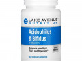 Lake Avenue Nutrition, пробиотики Acidophilus и Bifidus, смесь пробиотиков, 8 млрд КОЕ, 60 растительных капсул