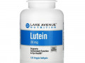 Lake Avenue Nutrition, лютеин, 20 мг, 120 растительных мягких таблеток