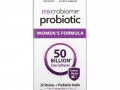 Solaray, пробиотик Mycrobiome для женщин, 50 млрд живых культур, 30 вегетарианских капсул, покрытых кишечнорастворимой оболочкой