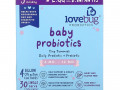 LoveBug Probiotics, Tiny Tummies, пробиотики и пребиотики для детей для ежедневного приема, от 6 до 12 месяцев, 4 миллиарда КОЕ, 30 отдельных порционных стиков по 1,5 г (0,05 унции)