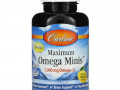 Carlson Labs, Maximum Omega Minis, натуральный лимонный вкус, 1000 мг, 120 мини-таблеток
