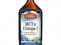 Carlson Labs, MCT & Omega-3, Natural Lemon Lime, 16.9 fl oz (500 ml)