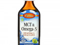 Carlson Labs, MCT & Omega-3, Natural Lemon Lime, 6.7 fl oz (200 ml)