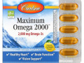 Carlson Labs, Maximum Omega 2000, Natural Lemon, 2,000 mg, 30 Softgels