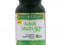 Nature's Bounty, Мультивитамин для взрослых старше 50 лет, полный комплекс мультивитаминов с D3, 80 таблеток