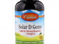 Carlson Labs, Solar D Gems, натуральный лимонный вкус, 4000 МЕ, 360 мягких таблеток