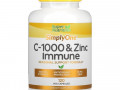 Super Nutrition, SimplyOne, C-1000 и цинк для иммунитета, 120 вегетарианских капсул