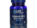 Life Extension, витамин B12, 500 мкг, 100 вегетарианских пастилок