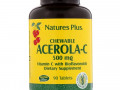 Nature's Plus, Ацерола-C в жевательной форме, витамин C с биофлавоноидами, 500 мг, 90 таблеток