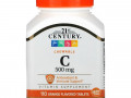 21st Century, жевательный витамин C, с апельсиновым вкусом, 500 мг, 110 таблеток