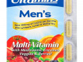 Ultamins, мультивитамины для мужчин с коэнзимом Q10, грибами, ферментами, овощами и ягодами, 60 вегетарианских капсул