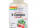 Solaray, высокоэффективный комплекс витаминов группы B, натуральный клубничный вкус, 50 жевательных таблеток