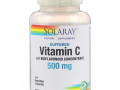 Solaray, Забуференный витамин С с биофлавоноидным концентратом, 500 мг, 100 капсул с оболочкой из ингредиентов растительного происхождения