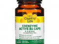 Country Life, коферментный активный витамин B6 в капсулах, P-5-P/PAK, 30 вегетарианских капсул