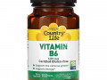 Country Life, Витамин B6, 100 мг, 100 таблеток