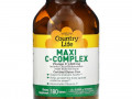 Country Life, Maxi C-Complex, 1000 мг, 180 таблеток