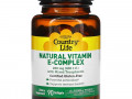 Country Life, комплекс натуральных витаминов группы E со смешанными токоферолами, 268 мг (400 МЕ), 90 капсул