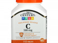 21st Century, витамин C, замедленное высвобождение, 500 мг, 110 таблеток