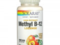Solaray, высокоэффективный метил B12, натуральные манго и персик, 2500 мкг, 60 леденцов