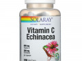 Solaray, витамин C с эхинацеей, 500 мг, 120 растительных капсул