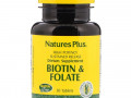 Nature's Plus, Биотин и фолиевая кислота, 30 таблеток