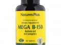Nature's Plus, Mega B-150, сбалансированный комплекс витаминов B, 90 таблеток