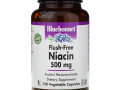 Bluebonnet Nutrition, Flush-Free Niacin, 500 mg, 120 Vegetable Capsules