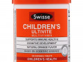 Swisse, Детский мультивитаминный комплекс Ultivite, натуральный апельсиновый вкус, 120 жевательных таблеток