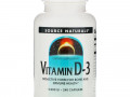 Source Naturals, Витамин D-3, 5000 МЕ, 240 капсул